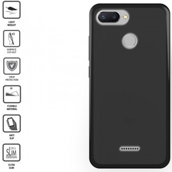 Silikoninis juodas 1mm. dėklas (REDMI 6) Silikoninis juodas 1mm. dėklas (REDMI 6)